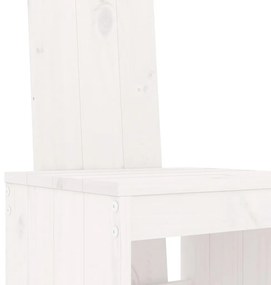 Cadeiras de bar 2 pcs 40x42x120 cm pinho maciço branco