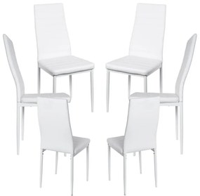 Pack 6 Cadeiras Lauter Couro Sintético - Branco