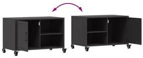 Móvel de TV 68x39x43,5 cm aço preto