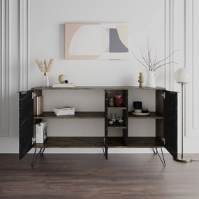 Console Clara – Castanho Escuro – 142 cm x 83 cm x 35,6 cm