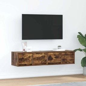 Móveis de TV 2pcs 60x31x25,5cm deriv. madeira carvalho fumado