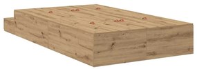 Cama de Armazenamento Artisan Carvalho 120x190 cm