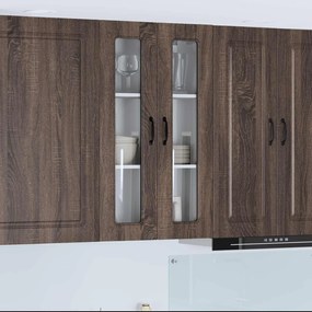 vidaXL Armário de Cozinha Kalmar Carvalho Marrom 60 x 31 x 100 cm