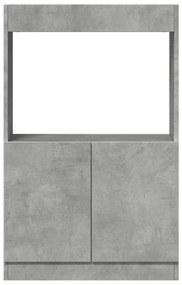Armário alto 63x33x100 cm derivados de madeira cinzento cimento