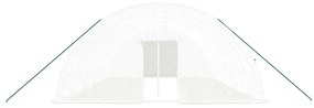 Estufa com estrutura de aço 60 m² 10x6x2,85 m branco