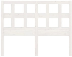 Cabeceira de cama 185,5x4x100 cm madeira de pinho maciça branco