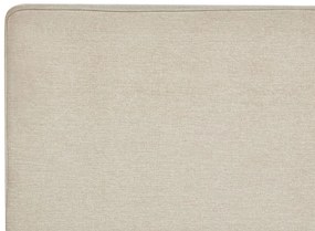 Cama de casal continental com arrumação em tecido creme 180 x 200 cm MINISTER Beliani