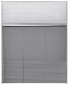 Tela anti-insetos plissada janela quebra-luz alumínio 80x100cm