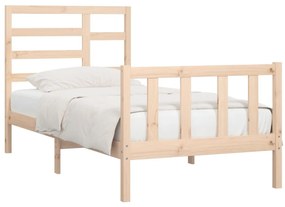 Cama sem colchão 100x200 cm madeira de pinho maciça