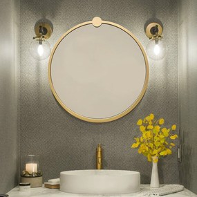 Espelho A708 – Dourado – 60 x 60 x 2,2 cm