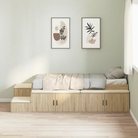 Estrutura de Cama Carvalho Sonoma 90x200 cm