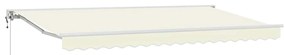 Toldo Retrátil Manual Creme 350x200 cm Tecido