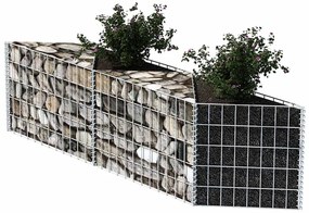 Cesto gabião aço galvanizado 120x30x50 cm
