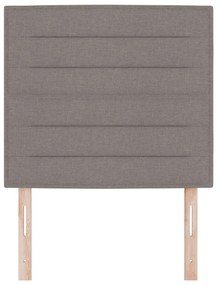 Cabeceira LED Design Linhas Taupe 100 cm Tecido