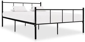 Estrutura de cama 160x200 cm metal preto