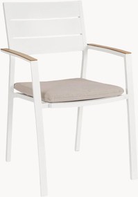 Cadeiras de jardim empilháveis com braços Zelmar, conjunto de 4
