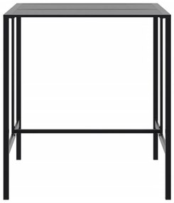 Mesa de bar 100x100x110 cm aço revestido a pó preto