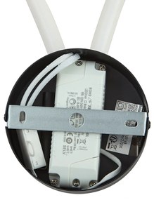 Candeeiro de Parede Moderno Preto com LED e Dimmer de 3 Níveis - Keri Moderno