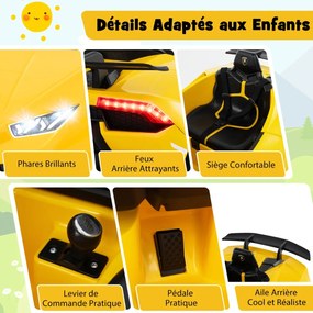Carro elétrico infantil com controle remoto 2.4G 24V Veículos elétricos UTV para crianças a partir de 3 anos Preto