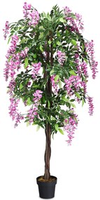 Flor de Orquídea Artificial de 180 cm com 1260 folhas e 2 hastes principais para Decoração de Escritório Decoração de Janela de Casa Decoração de Rest