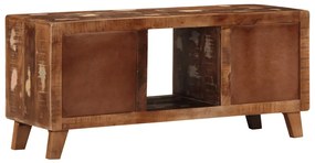 Móvel de TV 105x46x32 cm madeira recuperada maciça