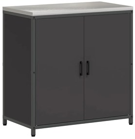 Conjunto de Armazenamento de Cozinha com prateleira Outros 3 pcs Preto