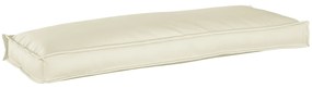 vidaXL Almofada de Palete para Banco Creme 110x40x8 cm Tecido Oxford