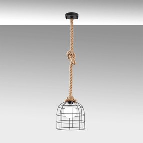 Candeeiro de Teto Endustriyel – Preto e Bege – 22 x 22 cm