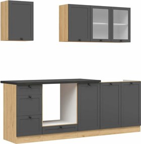 Conjunto de cozinha modular Classic Grey Oak 117