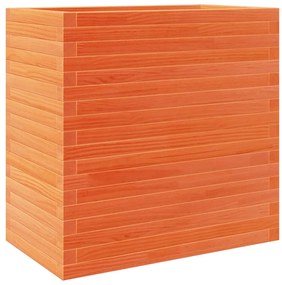 Vaso/floreira de jardim 70x40x68,5cm pinho maciço castanho mel