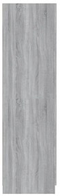 Roupeiro 80x52x180 cm derivados de madeira cinzento sonoma