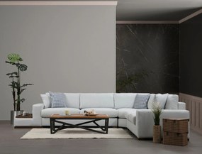 Sofá de Canto Loop - Branco - 282 cm x 363 cm x 95 cm x 85 cm