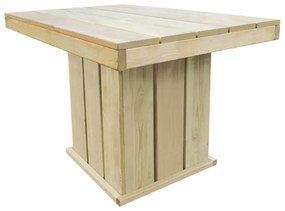 Mesa de jardim 110x75x74 cm madeira de pinho impregnada