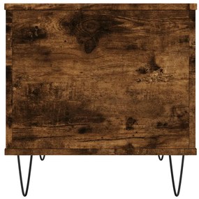 Mesa de centro 60x44,5x45 cm derivados madeira carvalho fumado