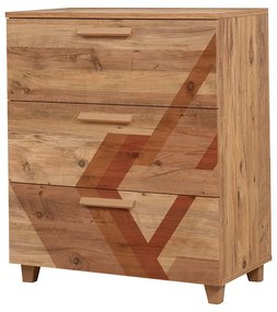 Cômoda Leva Gravis – Pinho Atlântico – 80x95x43 cm