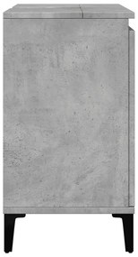 Móvel p/ lavatório 58x33x60 cm derivados madeira cinza cimento