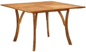 vidaXL Mesa de jardim 120x120x75 cm madeira de acácia maciça
