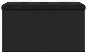 Banco de arrumação 82x42x45 cm derivados de madeira preto