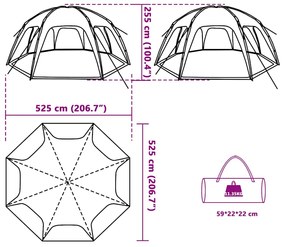 Tenda de festas impermeável cinzento