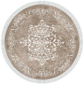 Tapete de Hall Aln400616Bj17 – Bege Branco – 100x100 cm | Tribo Home
