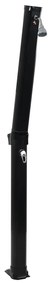 Chuveiro solar dobrável 214 cm 23 L preto