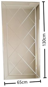Espelho A306D – Prateado – 65 cm x 130 cm