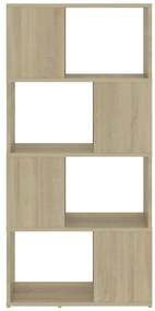 Estante/divisória 60x24x124,5 cm contraplacado cor carvalho sonoma
