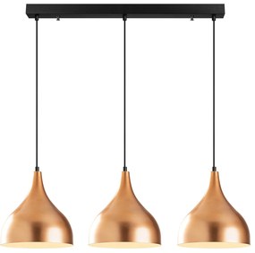 Candeeiro de Teto Saglam – Cobre Preto – 97 x 16 cm