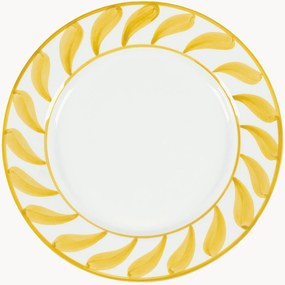 Prato de jantar pintado à mão Swirl