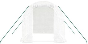 Estufa com estrutura de aço 4 m² 2x2x2 m branco
