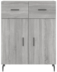 Armário alto 69,5x34x180 cm derivados de madeira sonoma cinza