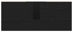 Gabinete de Pia vidaXL Preto Carvalho 80x33x60 cm Madeira de Engenhari