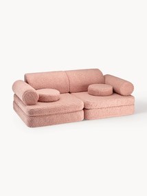 Sofá de brincar modular em teddy para crianças artesanal Sugar