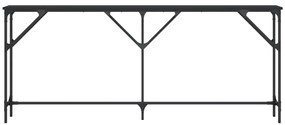 Mesa consola 180x23x75 cm derivados de madeira preto